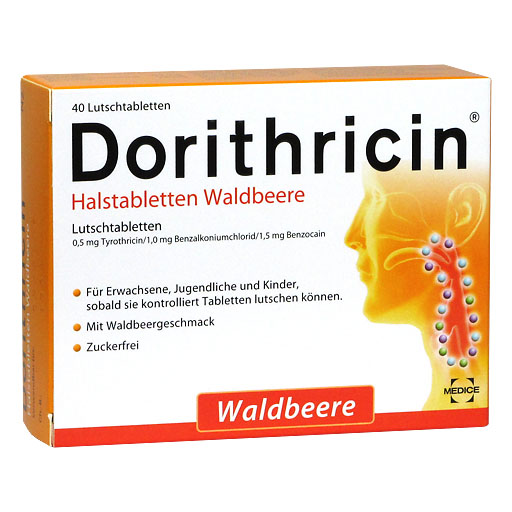 DORITHRICIN Halstabletten Waldbeere *